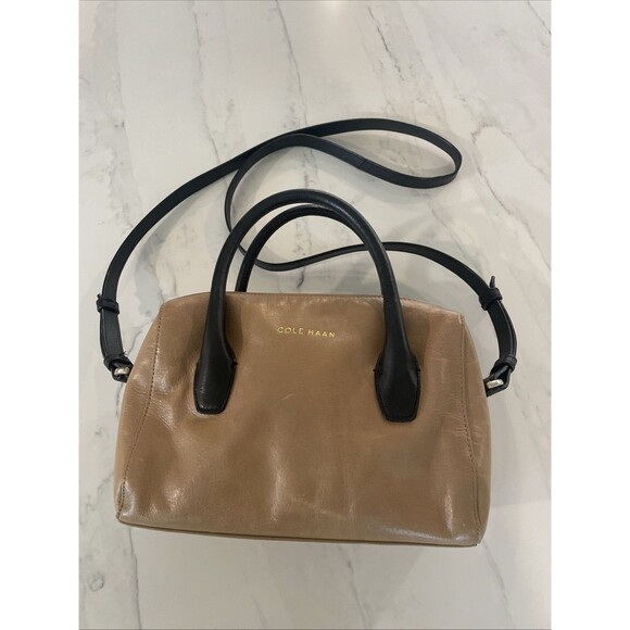Cole Hahn Isabella II Leather Mini Satchel, Crossbody, Removable Strap - Picture 1 of 11